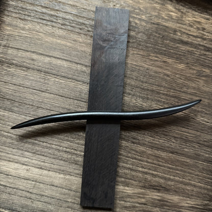 African Blackwood Hair Pin - 18cm Wooden Hair Stick for Updos & DIY Crafting #18cm紫光檀