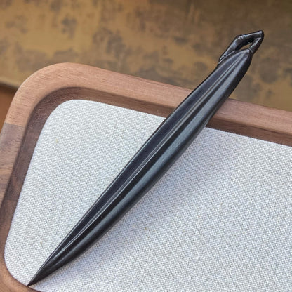 Natural Carved Wood Hair Stick | Sandalwood Hairpin for Styling & DIY Crafts #禅意叶子