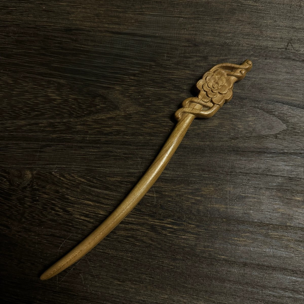 Natural Peach Wood Hair Stick Set - Assorted Floral and Nature Designs Hairpins #桃木发簪合集