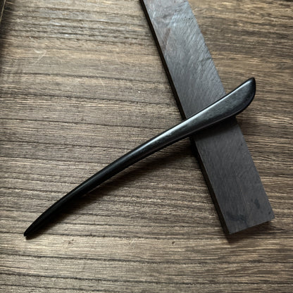 African Blackwood Hair Pin - 18cm Wooden Hair Stick for Updos & DIY Crafting #18cm紫光檀