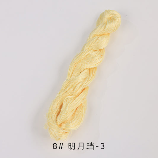 Filo di seta gelso ritorto da 400 m per ricamo Suzhou (arancione01) - Fili Ronghua