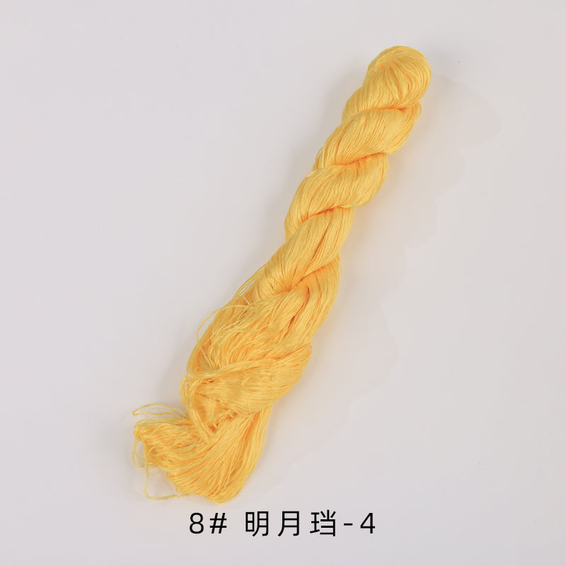 400m Suzhou Embroidery Untwisted Mulberry Silk Thread(Orange01) - Ronghua Threads