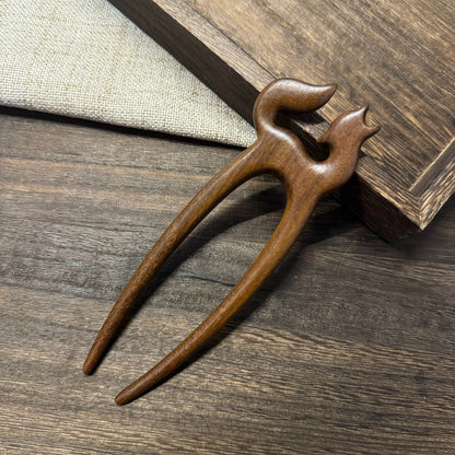 Golden Phoebe Wood Hair Stick | Natural Wooden Hairpin for Buns, Updos & DIY Projects #金丝檀木木簪合集