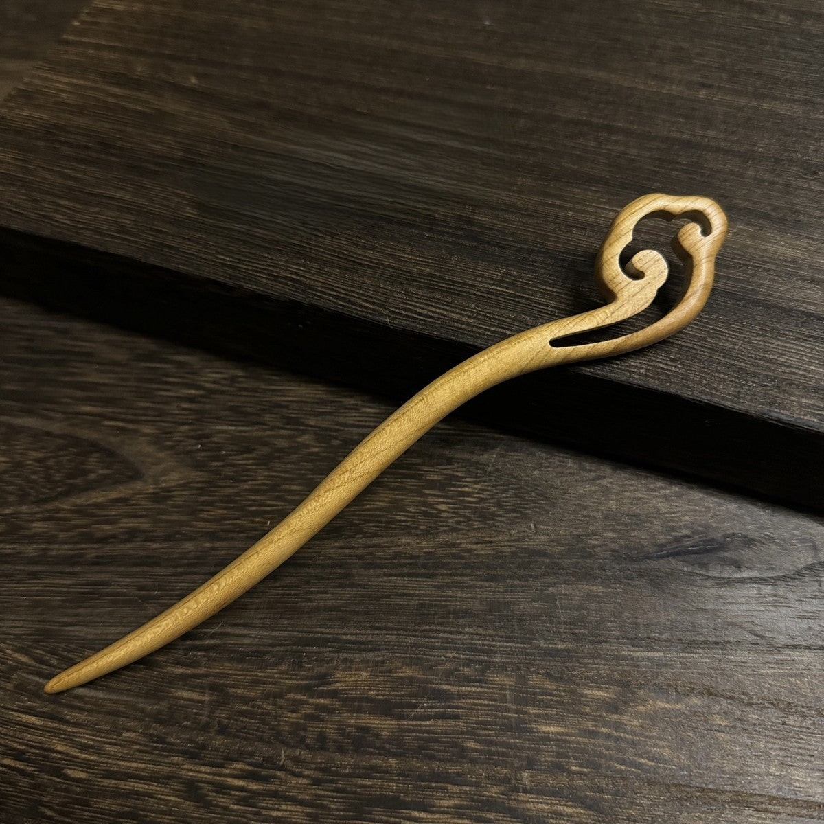 Natural Peach Wood Hair Stick Set - Assorted Floral and Nature Designs Hairpins #桃木发簪合集