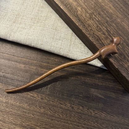Golden Phoebe Wood Hair Stick | Natural Wooden Hairpin for Buns, Updos & DIY Projects #金丝檀木木簪合集