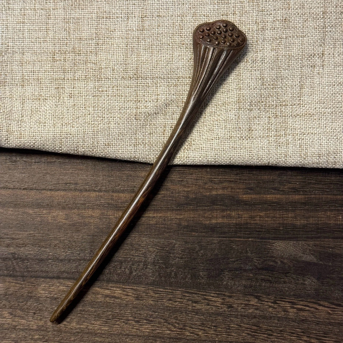 Golden Phoebe Wood Hair Stick | Natural Wooden Hairpin for Buns, Updos & DIY Projects #金丝檀木木簪合集