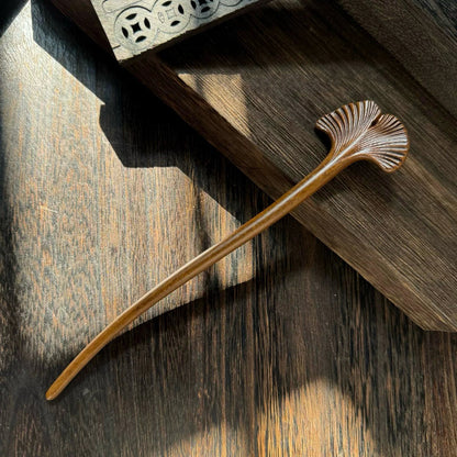 Golden Phoebe Wood Hair Stick | Natural Wooden Hairpin for Buns, Updos & DIY Projects #金丝檀木木簪合集