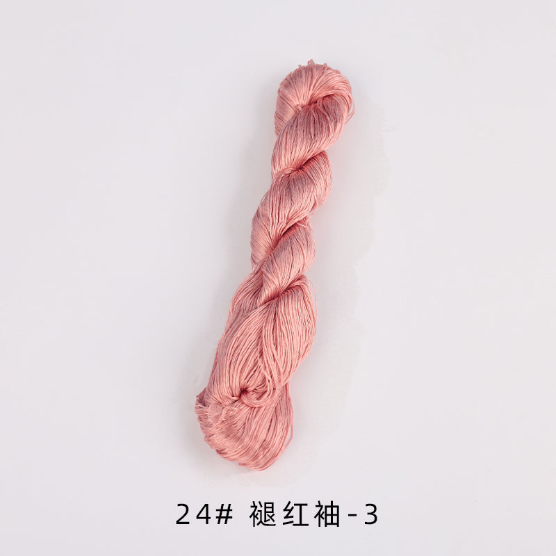 400m Suzhou Embroidery Untwisted Mulberry Silk Thread(Pink01) - Ronghua Threads