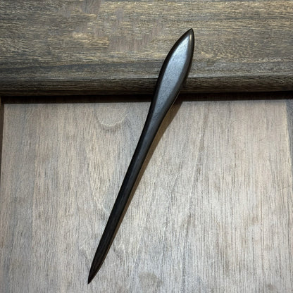 African Blackwood Hair Pin - 18cm Wooden Hair Stick for Updos & DIY Crafting #18cm紫光檀