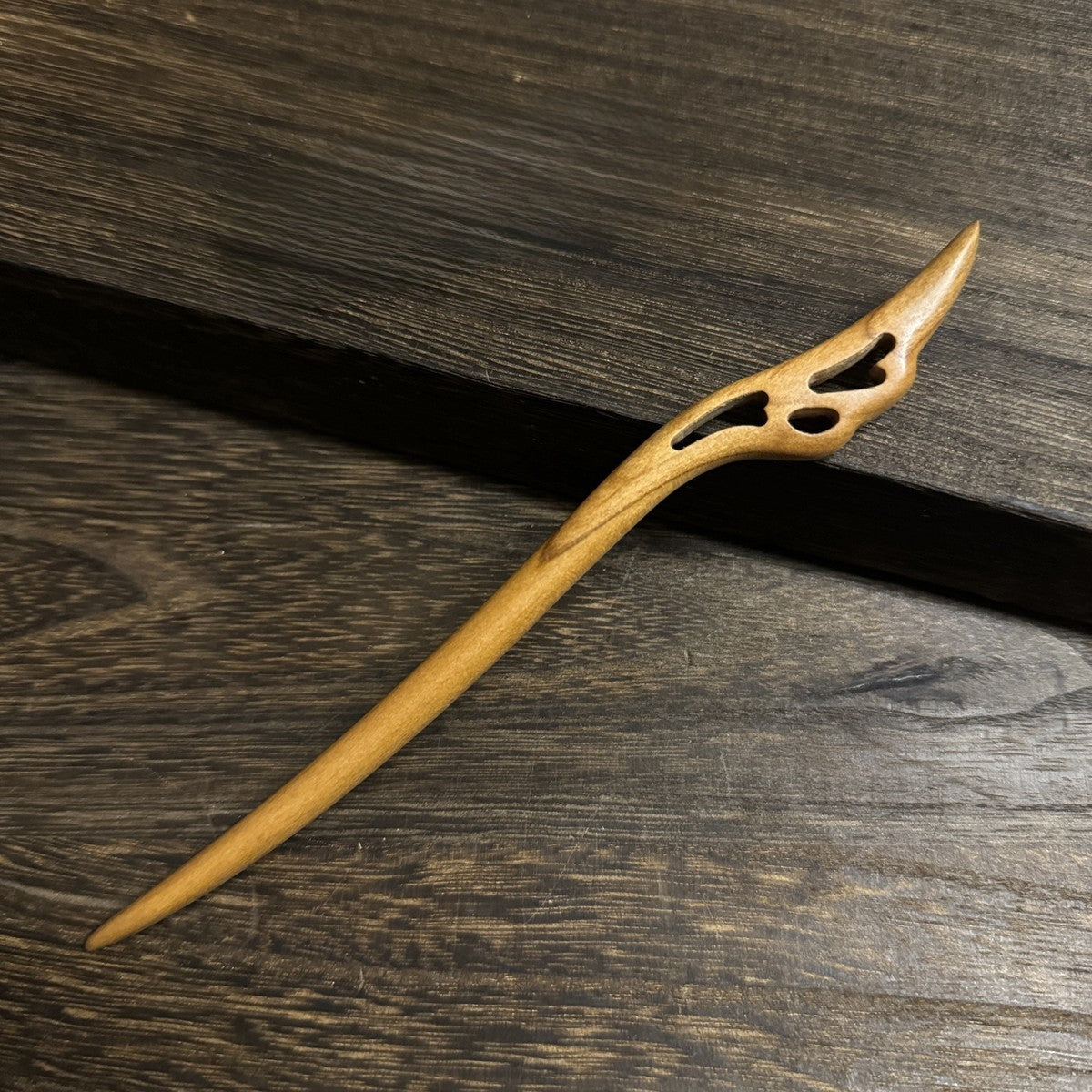 Natural Peach Wood Hair Stick Set - Assorted Floral and Nature Designs Hairpins #桃木发簪合集