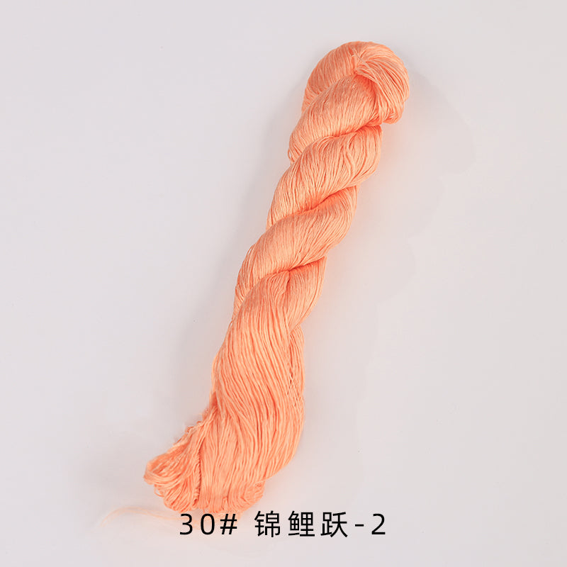 400m Suzhou Embroidery Untwisted Mulberry Silk Thread(Orange02) - Ronghua Threads