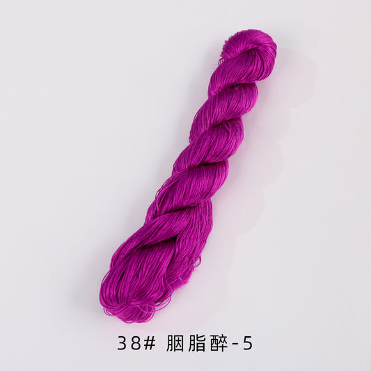 Filo di seta di gelso non ritorto per ricamo Suzhou da 400 m (Rosa03) - Fili Ronghua