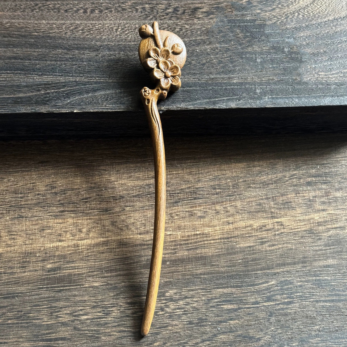 Golden Phoebe Wood Hair Stick | Natural Wooden Hairpin for Buns, Updos & DIY Projects #金丝檀木木簪合集