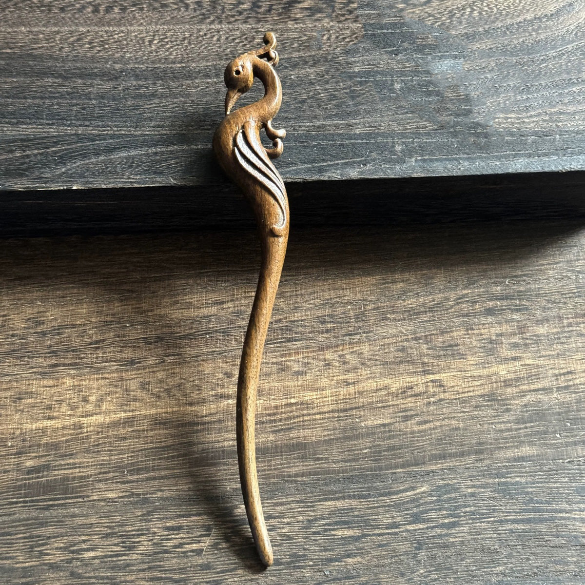 Golden Phoebe Wood Hair Stick | Natural Wooden Hairpin for Buns, Updos & DIY Projects #金丝檀木木簪合集