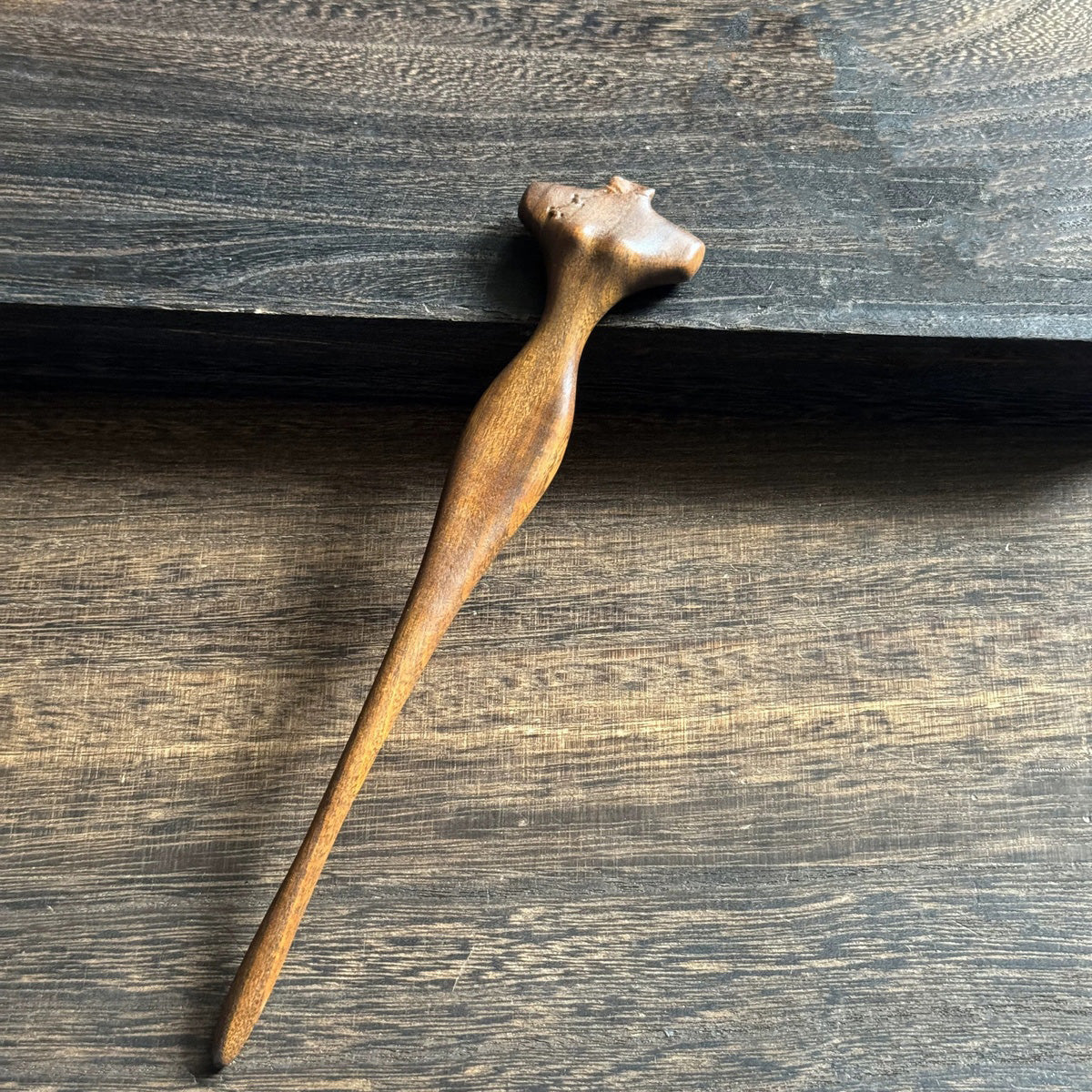 Golden Phoebe Wood Hair Stick | Natural Wooden Hairpin for Buns, Updos & DIY Projects #金丝檀木木簪合集
