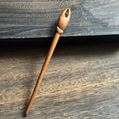 Golden Phoebe Wood Hair Stick | Natural Wooden Hairpin for Buns, Updos & DIY Projects #金丝檀木木簪合集