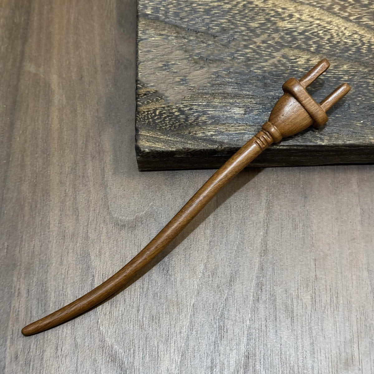 Golden Phoebe Wood Hair Stick | Natural Wooden Hairpin for Buns, Updos & DIY Projects #金丝檀木木簪合集