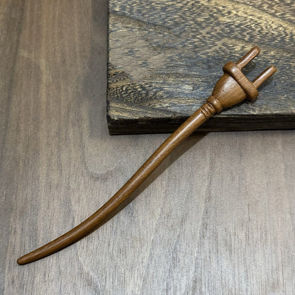 Golden Phoebe Wood Hair Stick | Natural Wooden Hairpin for Buns, Updos & DIY Projects #金丝檀木木簪合集