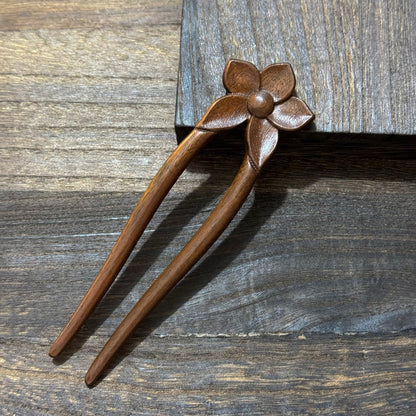 Golden Phoebe Wood Hair Stick | Natural Wooden Hairpin for Buns, Updos & DIY Projects #金丝檀木木簪合集