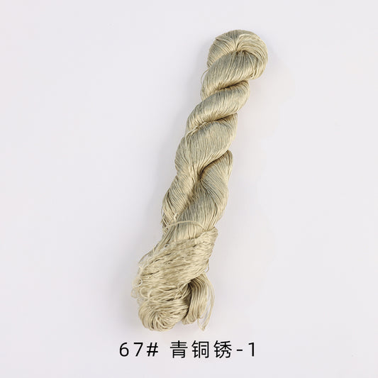 Filo di seta non ritorto per ricamo Suzhou da 400 m (Grigio02) - Fili Ronghua