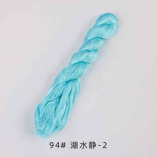 Filo di seta gelso non ritorto per ricamo Suzhou da 400 m (Blu05) - Ronghua Threads