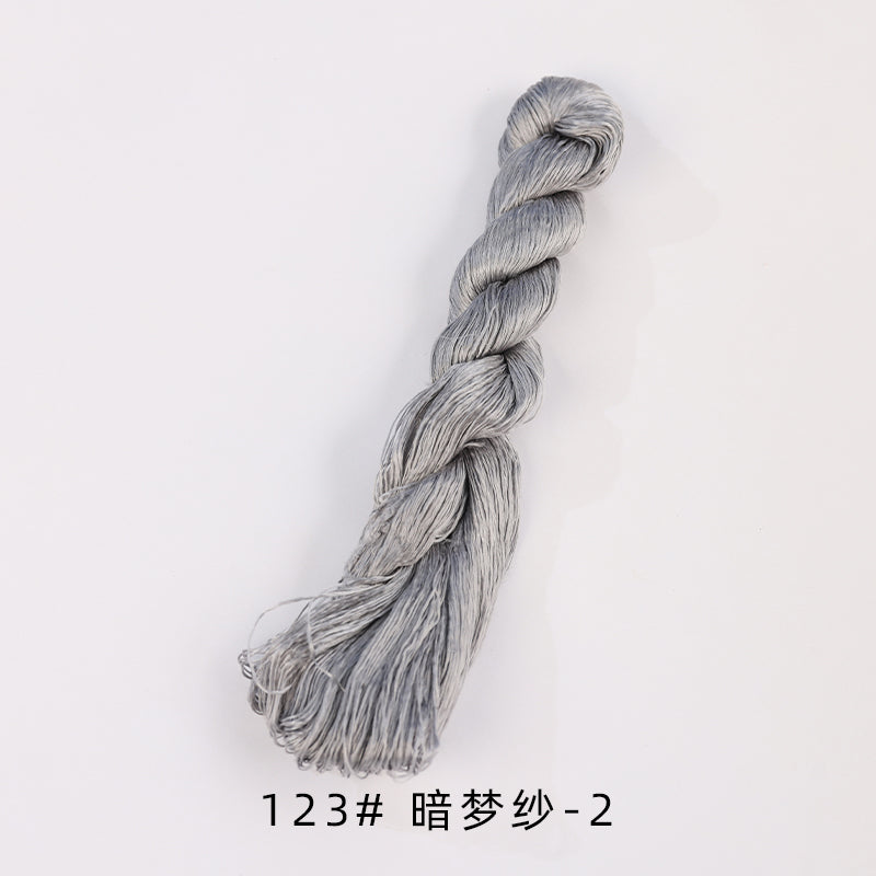 400m Suzhou Embroidery Untwisted Mulberry Silk Thread(Grey03) - Ronghua Threads