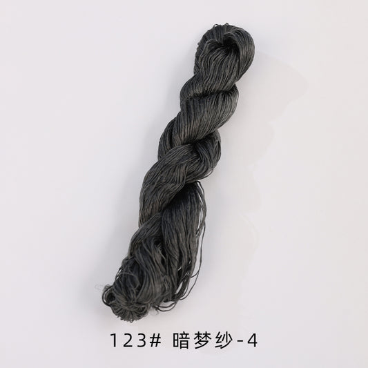 Filo di seta gelso ritorto da 400 m per ricamo Suzhou (Grigio03) - Fili Ronghua