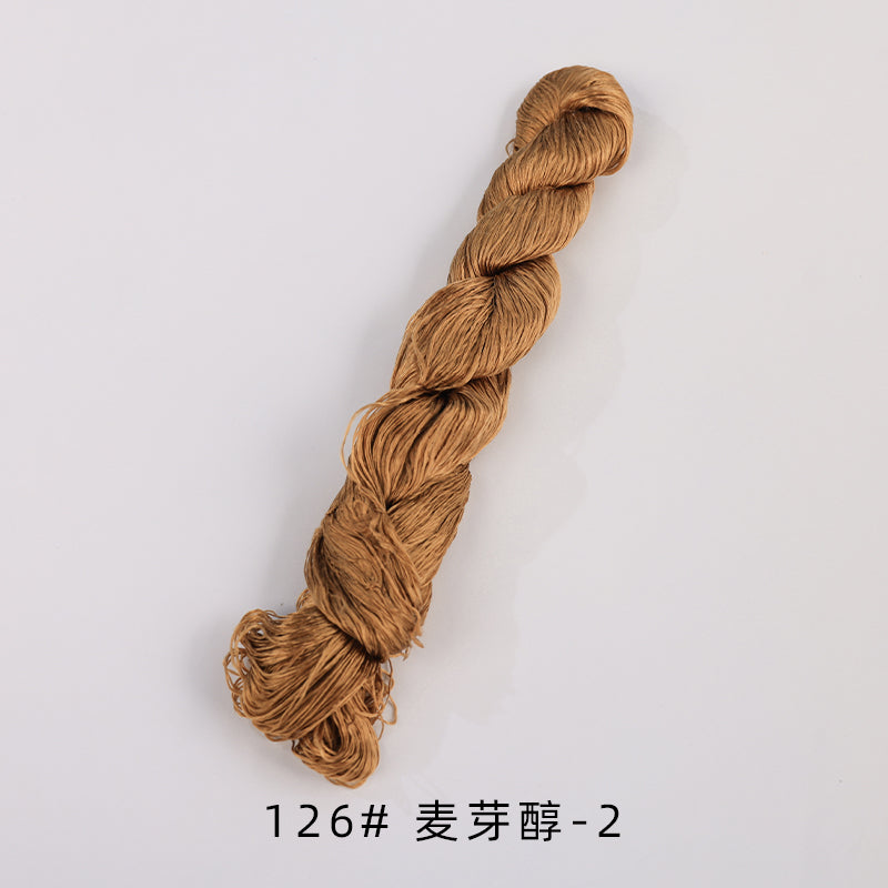 400m Suzhou Embroidery Untwisted Mulberry Silk Thread(Brown and Red) - Ronghua Threads