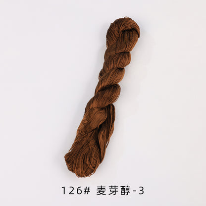 400m Suzhou Embroidery Untwisted Mulberry Silk Thread(Brown and Red) - Ronghua Threads