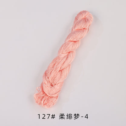 400m Suzhou Embroidery Untwisted Mulberry Silk Thread(Brown and Red) - Ronghua Threads