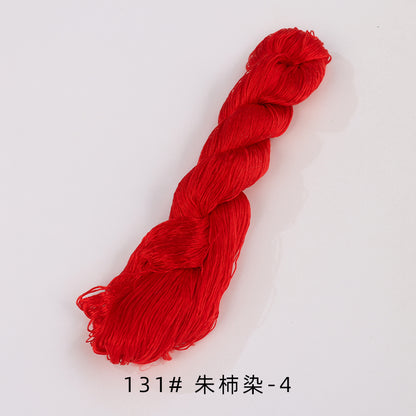 400m Suzhou Embroidery Untwisted Mulberry Silk Thread(Brown and Red) - Ronghua Threads