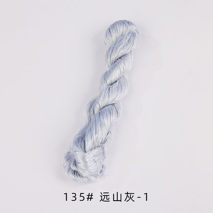 400m Suzhou Embroidery Untwisted Mulberry Silk Thread(Green and Blue) - Ronghua Threads