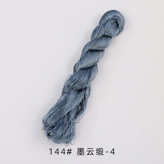 Filo di seta gelso ritorto ricamo Suzhou 400m (grigio e blu) - Fili Ronghua