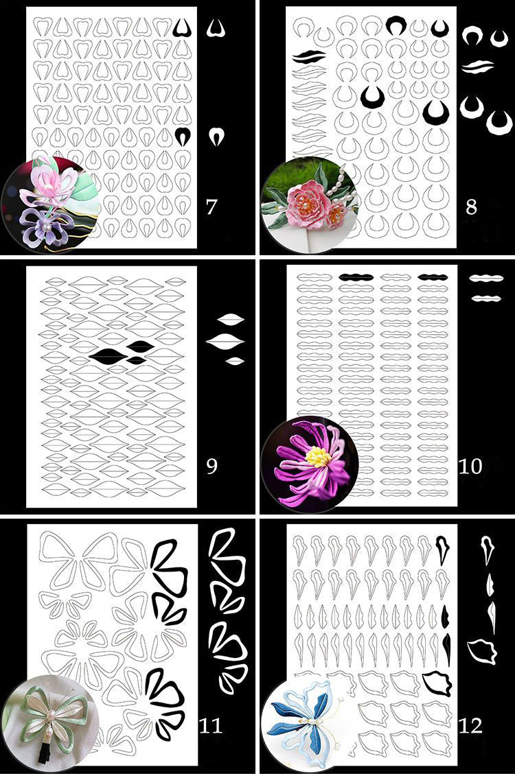 26 Chanhua Templates Pattern Hard Cardboard(Don't need cut)