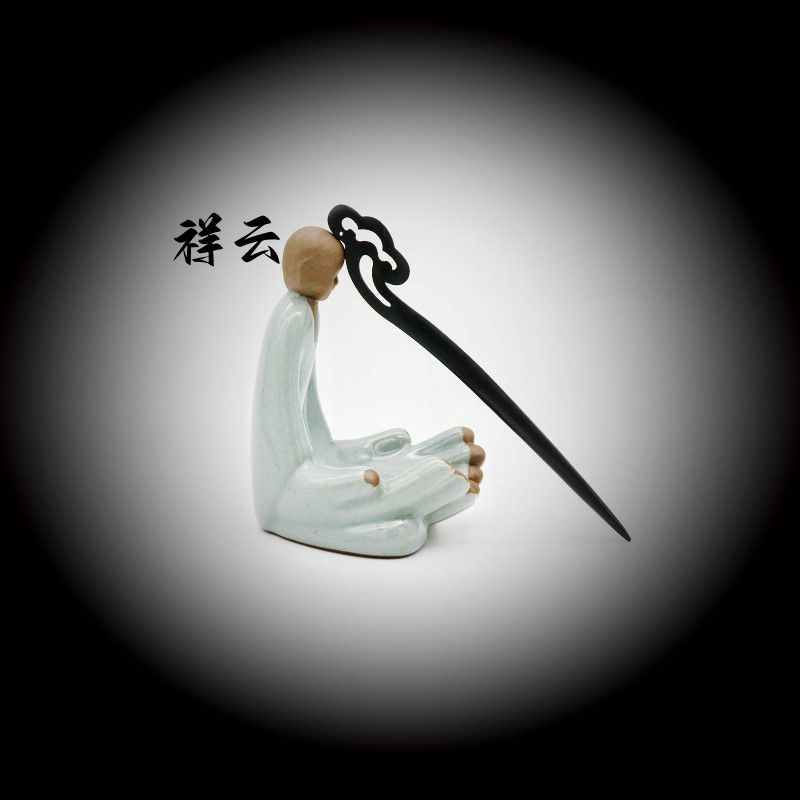 Painted Wooden Hair Stick