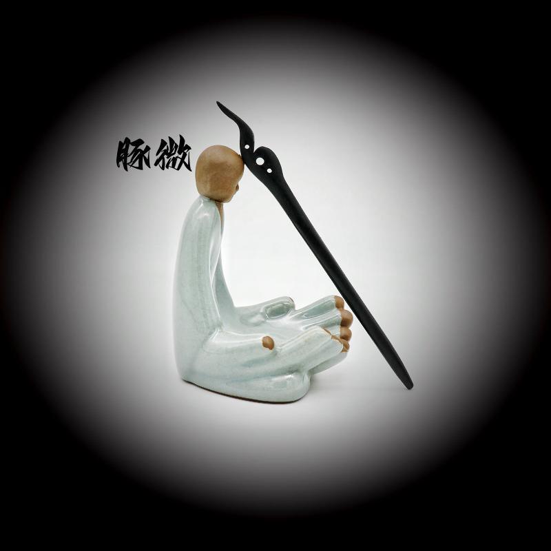 Painted Wooden Hair Stick