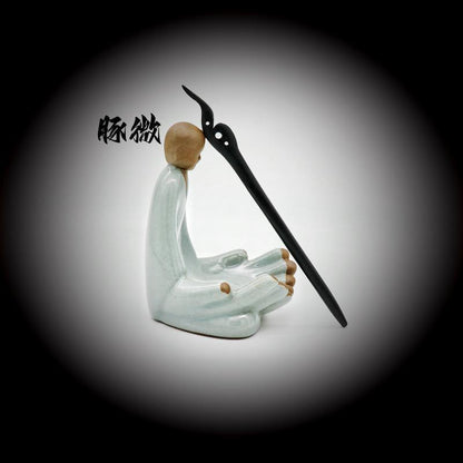 Painted Wooden Hair Stick