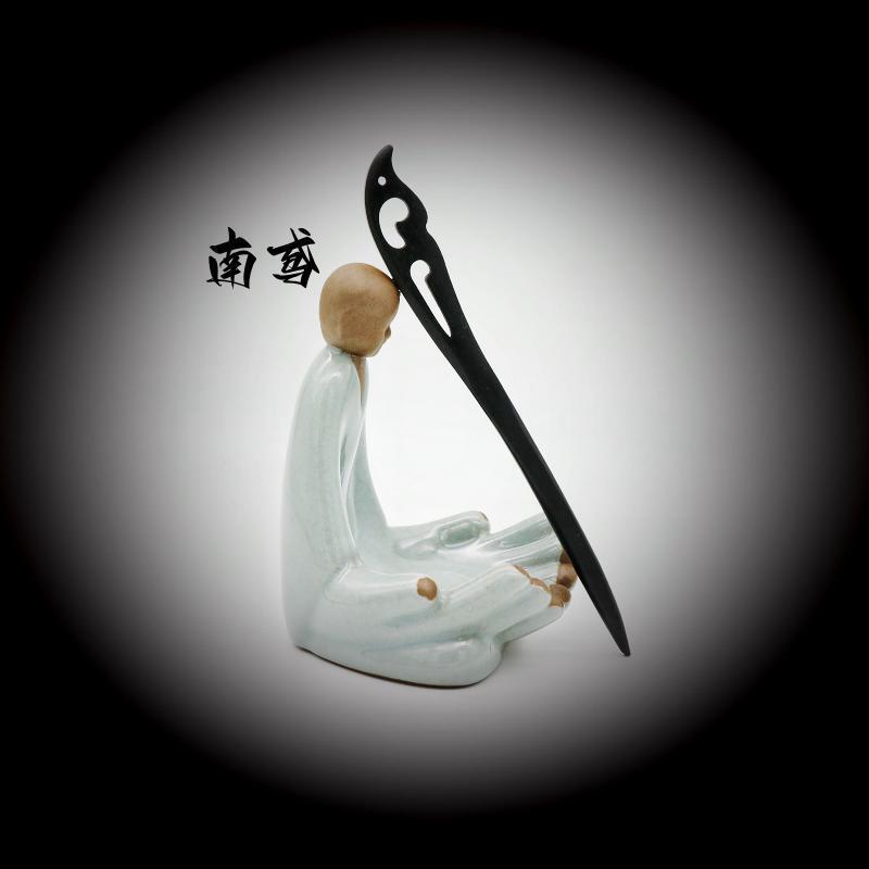 Painted Wooden Hair Stick