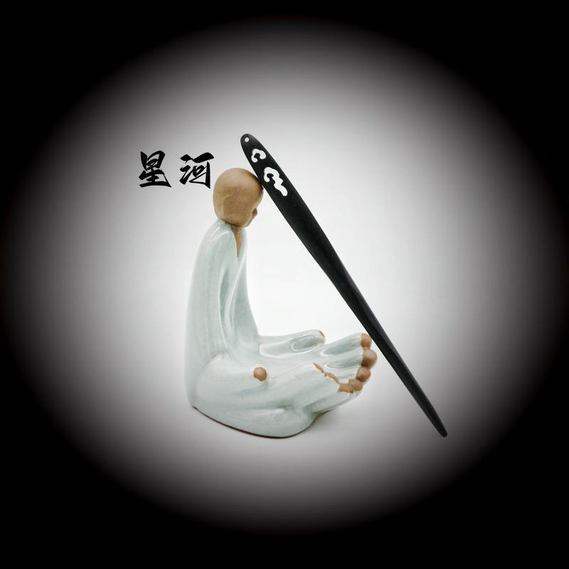 Painted Wooden Hair Stick
