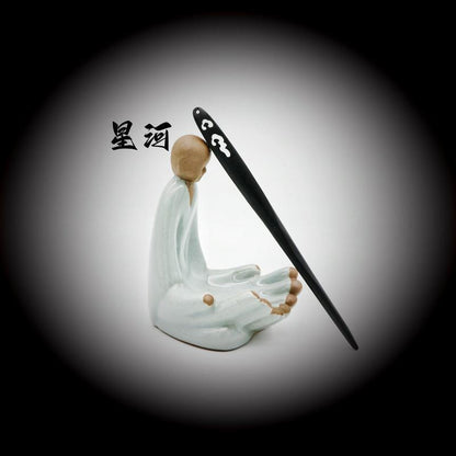 Painted Wooden Hair Stick