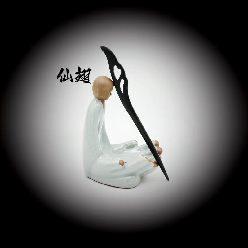 Painted Wooden Hair Stick