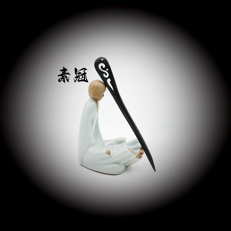 Painted Wooden Hair Stick