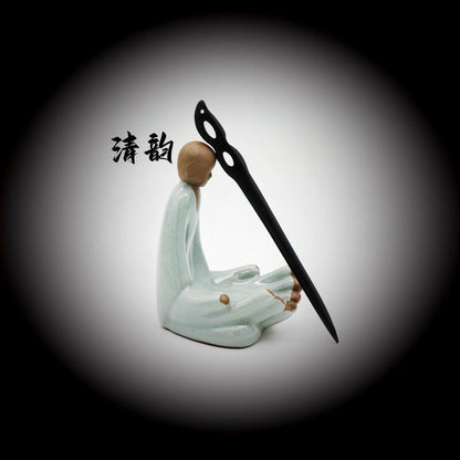 Painted Wooden Hair Stick