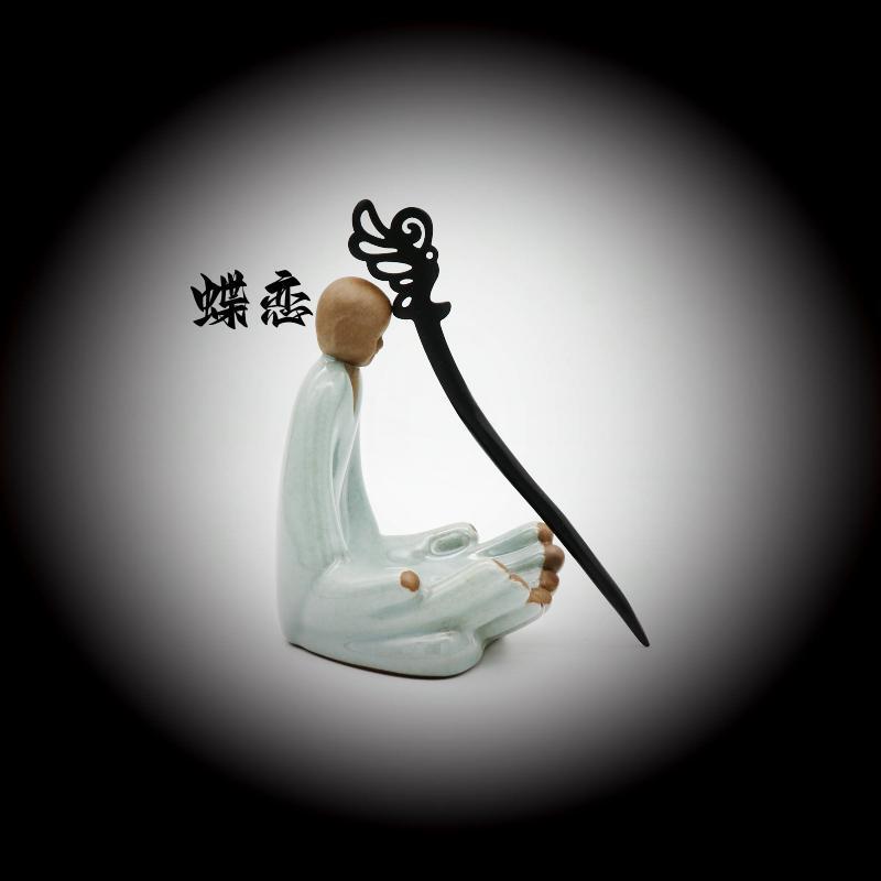 Painted Wooden Hair Stick