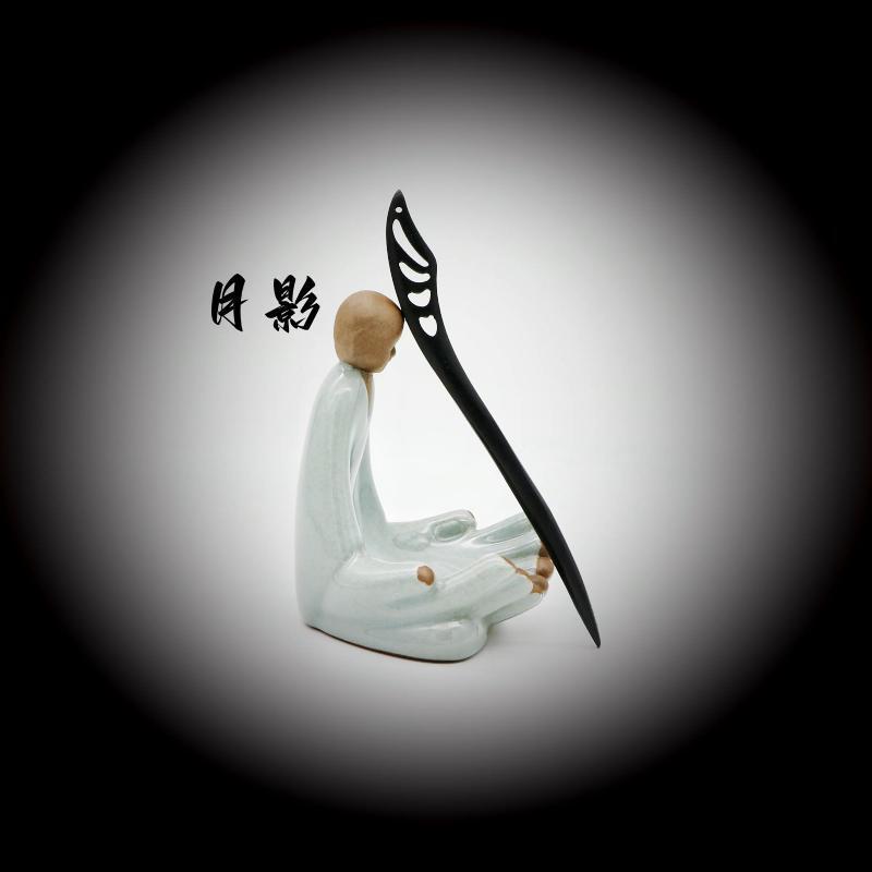 Painted Wooden Hair Stick