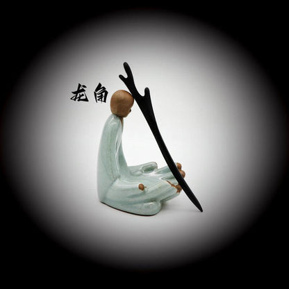 Painted Wooden Hair Stick
