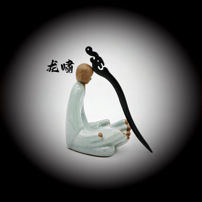 Painted Wooden Hair Stick