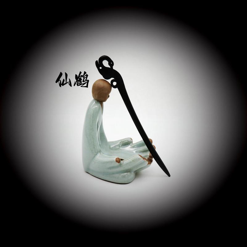 Painted Wooden Hair Stick