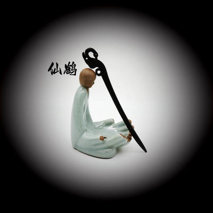 Painted Wooden Hair Stick