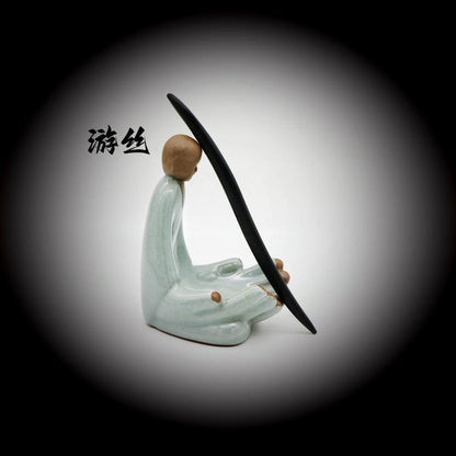 Painted Wooden Hair Stick